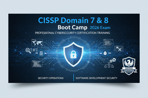 CISSP Certification: CISSP Domain 7 & 8 Boot Camp 2026 Exam