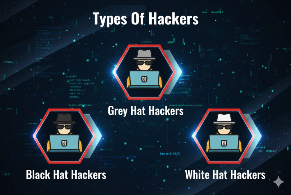 Types of Hackers: White Hat vs Black Hat vs Grey Hat